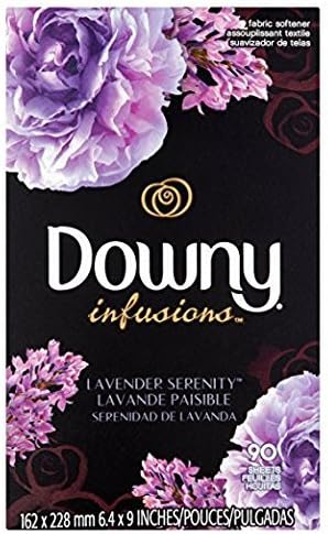 Downy Infusions Lavender Serenity Fabric Softener Dryer Sheets, 90 sheets