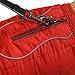Kurgo Loft Dog Jacket, Reversible Dog Coat, Wear with Harness or Sweater, Water Resistant, Reflective, Winter Coat for Large Dogs (Chili Red, L)