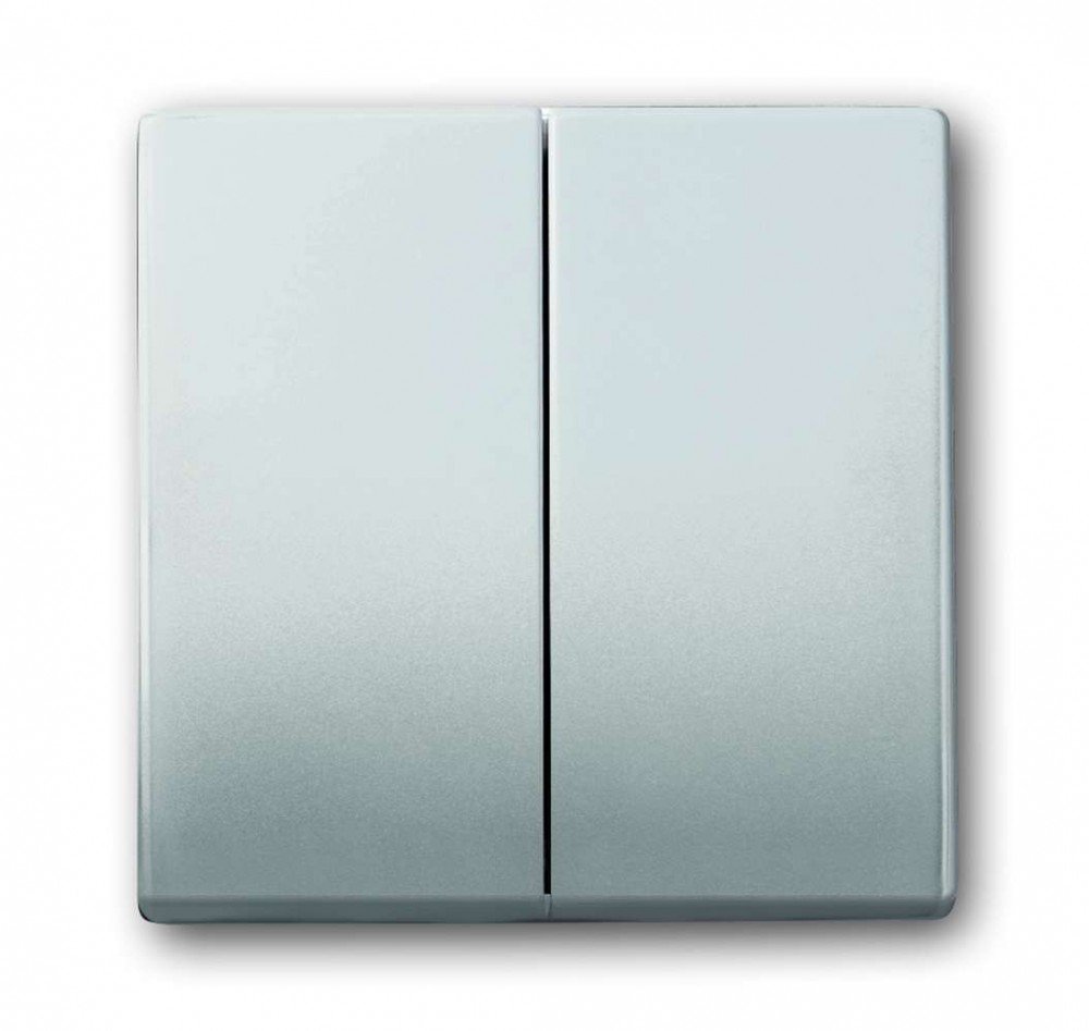 Busch-Jaeger Switch, Stainless Steel, Toggle, Single, Screw-In, 7.8 cm x 8.6 cm x 3.0 cm