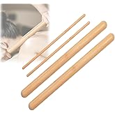 OnVisit Bamboo Massage Sticks Ergonomic Muscle Relief Tools Portable Therapy Sticks for Deep Tissue Massage, Spa Quality Recovery for Athletes & Home Use, Natural Bamboo Design