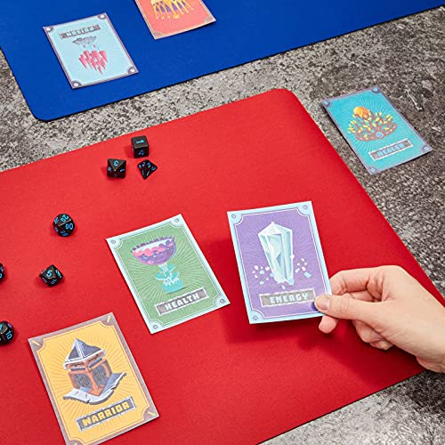 Card Game Mats, Red and Blue TCG Playmats (24 x 14 in, 2 Pack) Pricepulse
