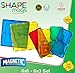 Shapemags 8 Pcs Magnet Building Tiles Magnetic Blocks - Assorted Stabilizer Set, Award Winning STEM Educational 3D Construction Blocks Set