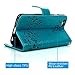 iPhone 6 Leather Case - Emixc Premium PU Leather Flip Folio Wallet Case Card Slot Kickstand Shock Absorbing Soft TPU Inner Bumper Protective Cover With Hand Strap For iPhone 6/6S 4.7 Inch