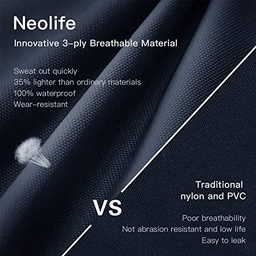 XUXIAKE Brust Wathosen - Wathose mit hoher Taille für Männer, 3-lagige atmungsaktive Wathose zum Angeln mit haltbaren… – Bild 5