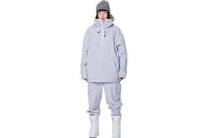 RIUIYELE Women's Ski Suit Outdoor Sports Snowboarding Jacket and Pants Waterproof Insulated Snow Suit