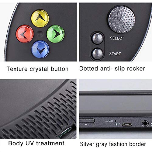 Goglor X16 Handheld PSP Game Console, 2019 New Retro Arcade Game Player with 7-inch HD Large Screen, 8GB Memory, HiFi Music Playback, Support CPS/GBA/SFC/MD/FC/GB/GBC - Thumbnail 2