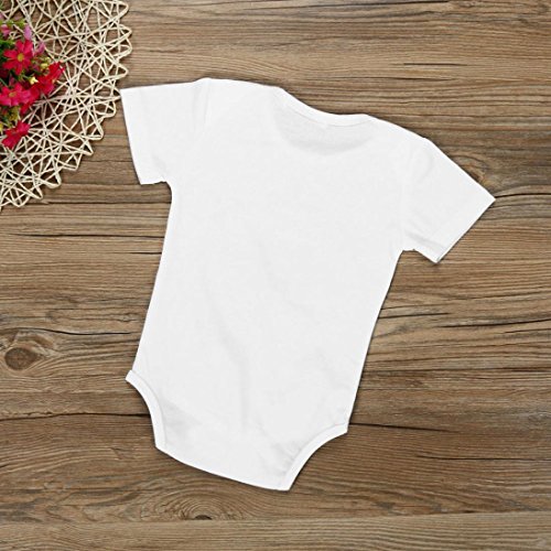 image for AMA(TM) Newborn Infant Baby Boys Girls Summer Letter Print Romper Jump