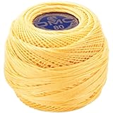 DMC 19-744 Brilliant Tatting Cotton, 106-Yard, Size 80, Pale Yellow
