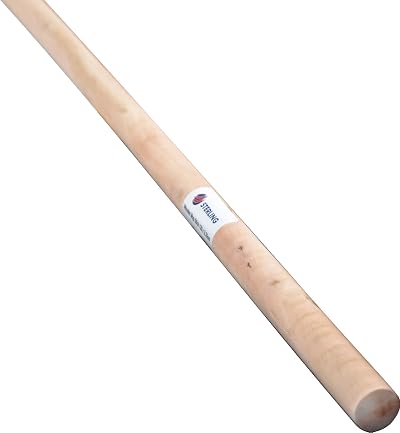 Sterling Ventures Replacement Wooden Handle 120cm Beech for Brooms and Mops