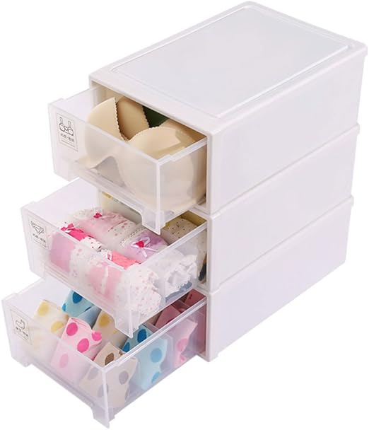 Caja de almacenamiento para ropa interior tipo cajón con varios