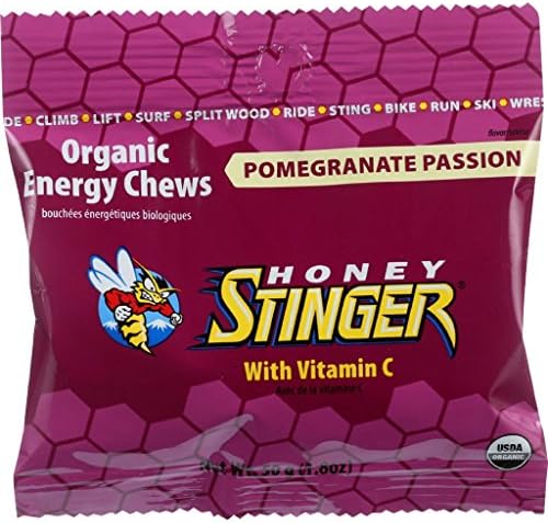 Honey Stinger Energy Chew - Organic - Pomegranate Passion Fruit - 1.8 oz - case