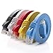 Cat 6 Ethernet Cable 5 ft (5 Pack)(at a Cat5e Price but Higher Bandwidth) Flat Internet Network Cable - Cat6 Ethernet Patch Cable Short - Cat6 Computer Cable for Cable Management primary