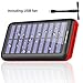 Portable Charger Power Bank Solar Charger-24000mAh External Battery Pack High Capacity with USB Fan and 3 USB Port for All The Smart Phone,Android Phone,and Other Tablet-(red)