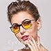 Cyxus Blue Light Filter [Sleep Better] UV Block Computer Eyewear Health Reading Glasses Classic Oval Yellow Lens 49mm, Unisex(Mens/Womens) Anti Fatigue Blocking Eye Strain (Tortoise Frame)