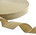 Army Tan Polypropylene Webbing 50 Yards x 1-inch; 1” Wide Beige/Khaki Polypro Strap Webbing Great w/Camo; Great for Bags, Outdoor Gear; Collars, Leashes, Halters, Sporting Gear & More