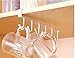 Hot Sale ! ღ Ninasill ღ Kitchen Storage Rack Cupboard Hanging Hook Hanger Chest Storage Organizer Holder (White)