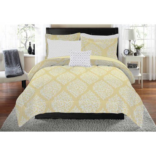 6 Piece Kids Blue Sun Moon Stars Comforter Set Full Size Detailed