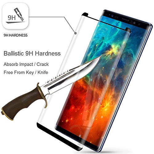 image for my-handy-design [2 Pack] Galaxy Note 9 Screen Protector, 3D Curve Edge