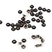 Antique Brass Eyelet Grommets, Leathercraft Accessory Fasteners Kit with Washers for Repairs Decoration(4mm)