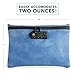 Smell Proof Bags and Container with Lock - Carbon Lined Odor Proof Locking Travel Bag - Discreet Locking Travel Bag - Case for Medication, Herbs, Spice, Perfume, Incense - PU Leather, Blue