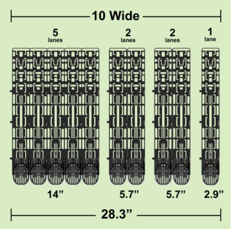 Display Technologies, LLC 12/16oz. Visi-Fast Pusher Glide - 6 Pack