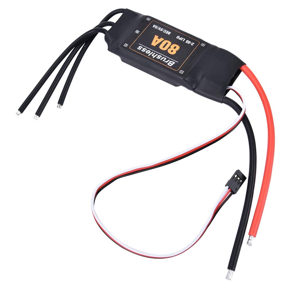 VGEBY 80A Brushless ESC Speed ​​Controller, Metal Gear Servo Upgrade Brushless Combo Set RC Accessory 2-6S RC Car Truck
