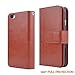iPhone 6S Plus Case, HESPLUS [Detachable Wallet] iPhone 6 Plus Wallet Case with [9 Card Slot][ID Holder][Wrist Strap] - Premium Magnetic Leather Flip Cover Case for iPhone 6/6S Plus - Brown