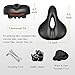 AYAMAYA Bike Seat, Comfortable Bicycle Wide Saddle Seat Universal Replacement Cycle Cushion with Dual Shock Absorbing Ball&Taillight Reflective Tape Extra Padded for Men Womenthumb 4