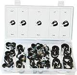 Swordfish 32290 Rubber Insulated Adel Clamp Assortment, 42 Piece