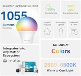 Tapo L535E E27 Smart Bulb Multicolor 1055 Lumens Matter Certified 8.6W view 2