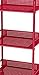 dar Living 3-Tier Cart, Red