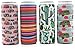Party Girl Kim Slim Can Coolers - Neoprene Insulated Slim Can Cooler for Tall Skinny 12oz Cans like Truly Hard Seltzers and Red Bull - 4 Pack Camper
