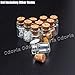Odoria 1:12 Miniature 10pcs Display Glass Bottles Jars with Cork for Food Storage Dollhouse Kitchen Accessories