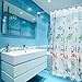 Kalokelvin PEVA 6G Shower Curtain Liner Waterproof with 12 Metal Hooks 72x72 Inches - Underwater World