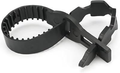 KINGLAKE 4Pcs 40cm Black Tree Ties Adjustable Interlock Garden Supports