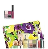 NEW 2015 Clinique 9 Pcs Makeup Skincare Gift Set with Brush Kit & More! ($85+ Value)