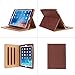 iPad 9.7 2017/2018 case - Leather Multiple Card Pocket Stand Case with Auto Sleep/Wake Up Viewing Angles Stand Folio Design for Apple iPad 9.7 inch 2017/2018 Air/Air 2 - Brown