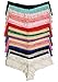 MoDDeals Woman's Plus Size Floral Lace Cheeky Boyshort Elastic Waist Underwear Panties 12 Pack (2X/3X) Multi