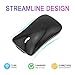 Ultra Thin 2.4GHz Wireless Mouse Rechargeable Silent Click Optical Slim Cordless Mice with USB Receiver 3 Adjustable DPI 4 Buttons for Laptop PC Computer Mac Macbook (Black)thumb 1