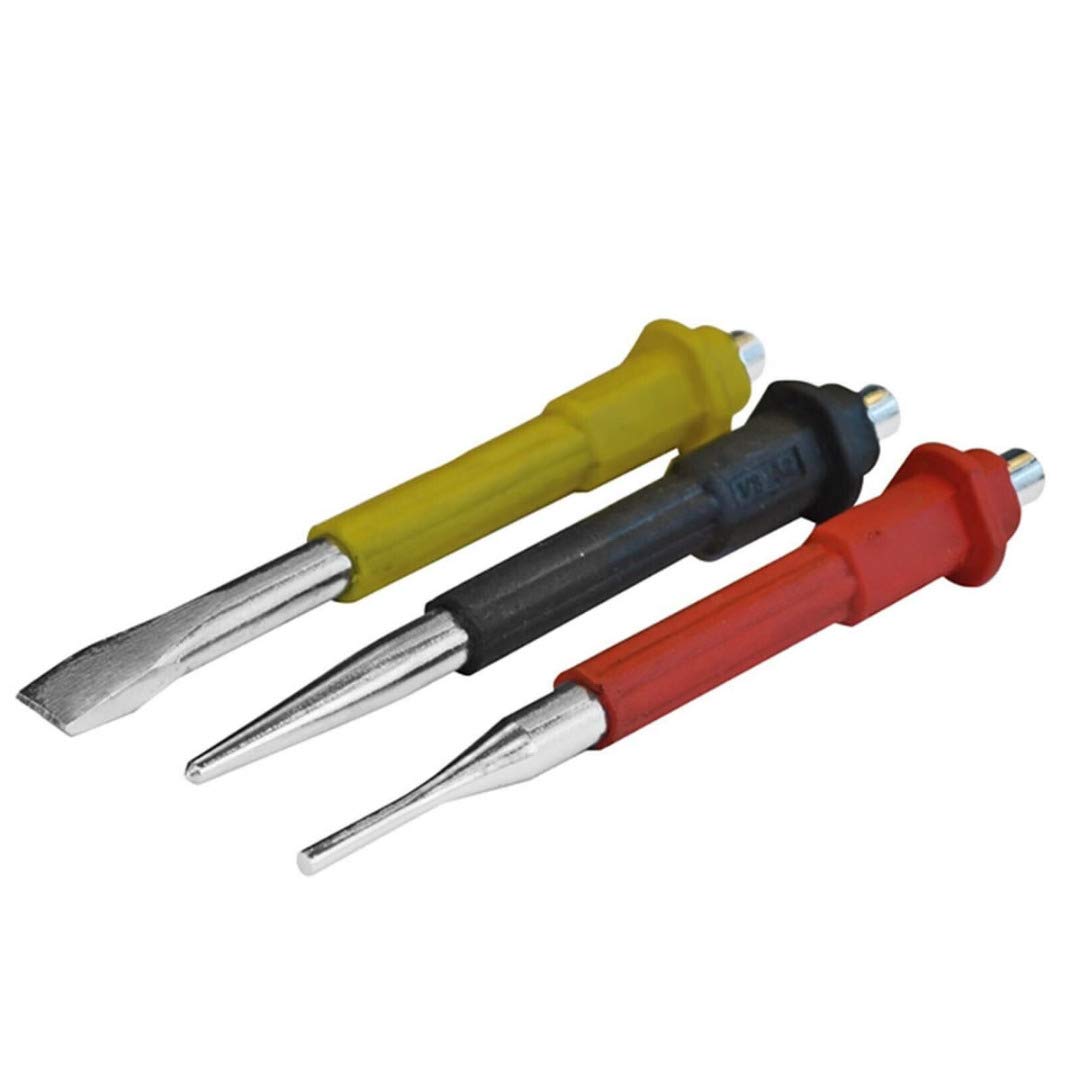 Roughneck ROU31176 31176 Punch and Chisel Set - Black (3-Piece)
