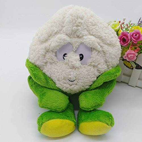 Ocamo 1pcs Goodness Gang Fruit and Veg Garlic Strawberry Mushroom Soft Plush Toys White Cauliflower 25cm