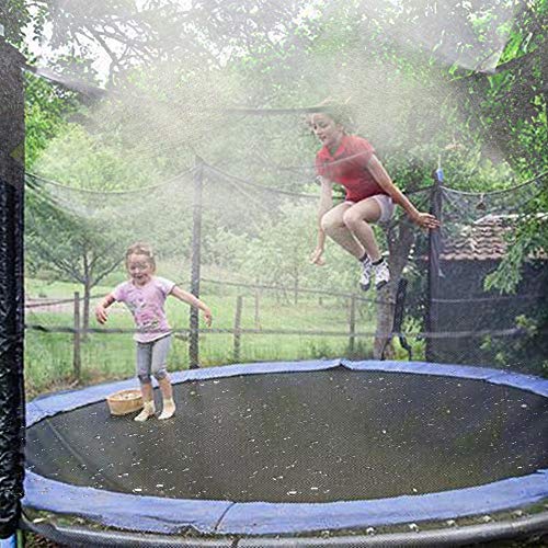 YLLuck Trampoline Water Sprinkler, Summer Water Game Toys Accessories, Park Fun Game Toys, Made to Attach On Trampoline Safety Net Enclosure Great for Boys & Girls and Adults (20 & 40 ft) (20)