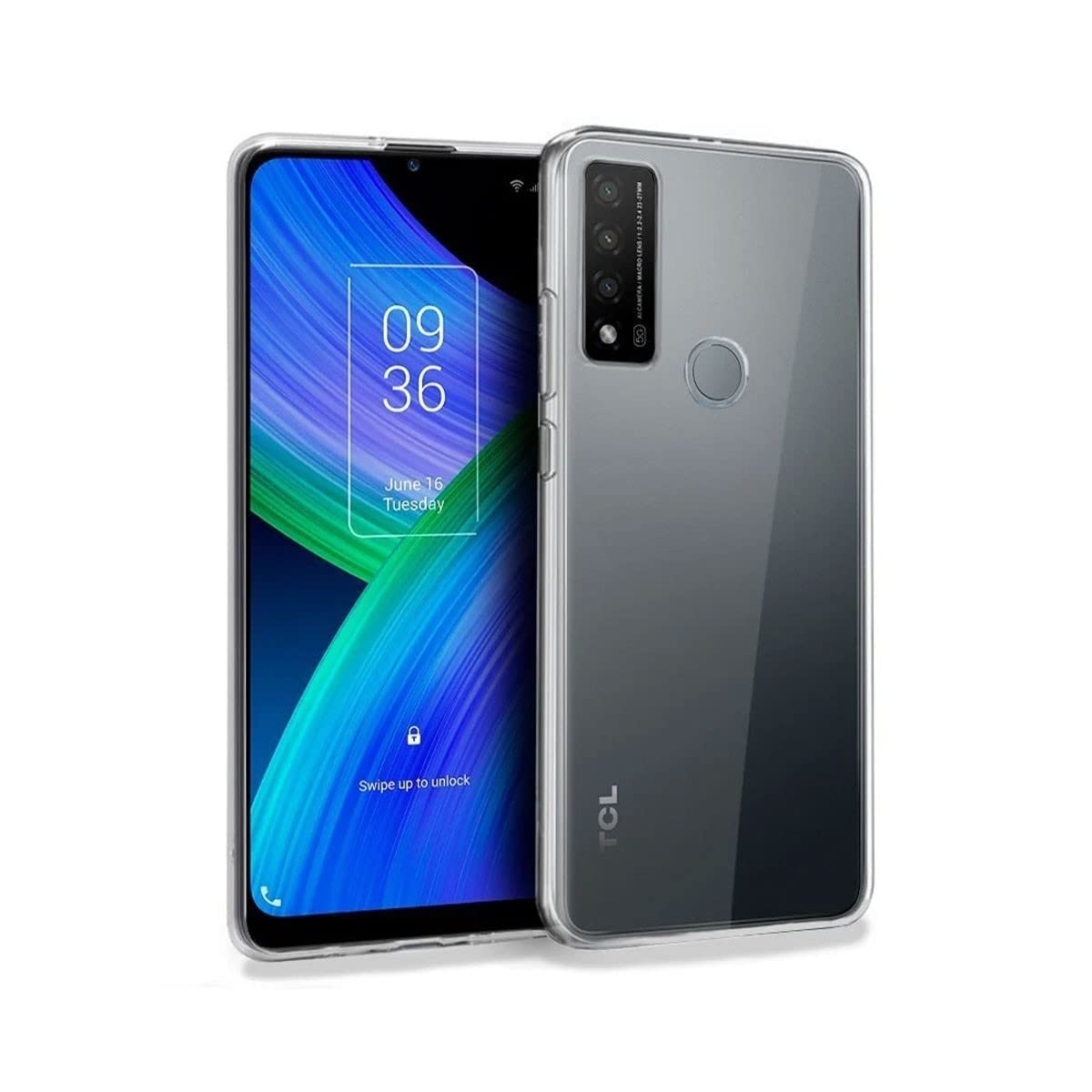 COOL SMARTPHONES & TABLETS ACCESSORIES Silicone Case for TCL 20R 5G (Transparent)