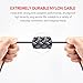 Type C to Lightning Cable, Metrans USB 2.0 3FT Nylon Braided Male to Lightning Charging Cord (3FT/3-Pack,Grey)