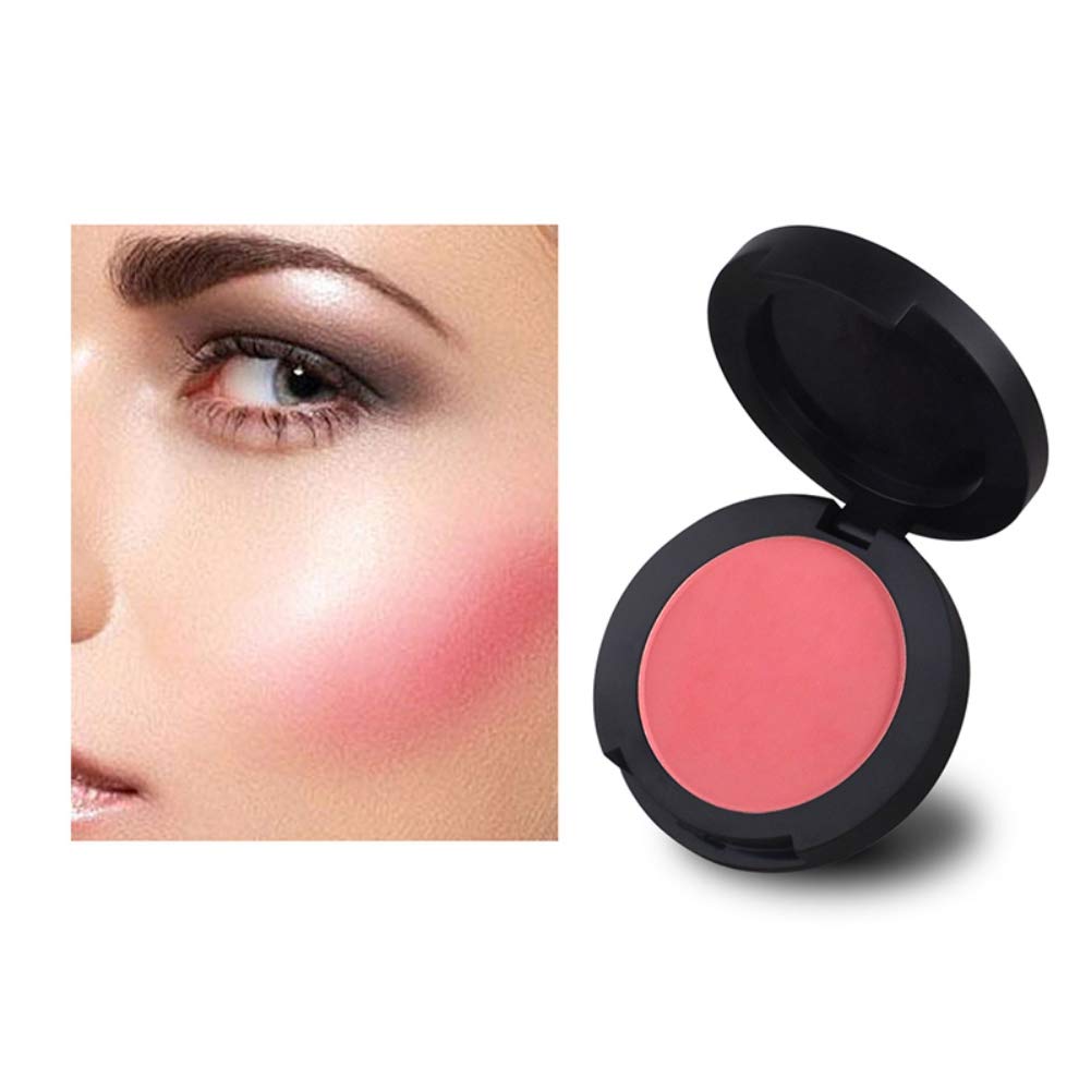 Lucoss Velvet Blusher Natural Blush Powder Makeup Cosmetic Natural Blusher Powder Palette Face Blush