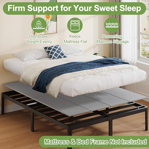 Yicensen Queen Bunkie Board, Heavy Duty Bunkie Board Queen, Bed Support, Moisture-Resistant, Anti-Slip, Breathable, Grey