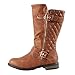 CC Mango-21k Little Girls New Knee High Flat Riding Boots Shoes (11, Tan-1)