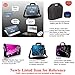 Meffort Inc 15 15.6 inch Neoprene Laptop Sleeve Bag Carrying Case with Hidden Handle and Adjustable Shoulder Strap - Planet View