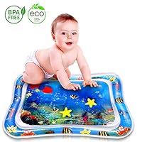 Inflatable Tummy Time Water Play Mat, Leakproof Water Filled Baby Playmat for Toddlers Infant, Fun Activity Play Center Your Baby