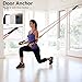 NICEAO Resistance Bands Set – Include 5 Stackable Exercise Bands with Carry Bag, Door Anchor Attachment, Legs Ankle Straps & Bonus eBook – 100% Life Time Guarantee